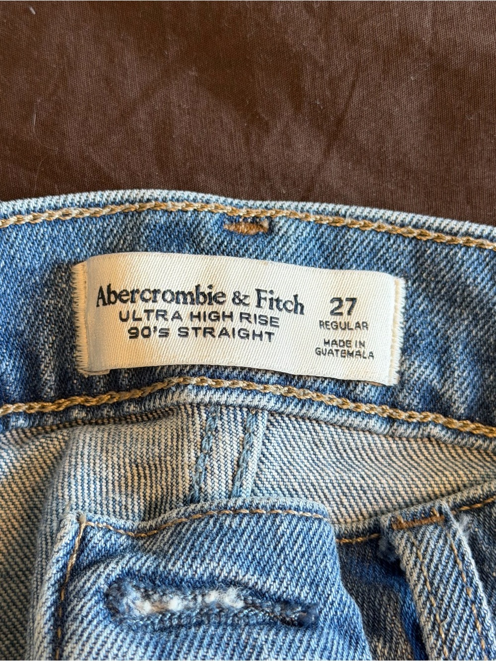 Two Abercrombie & Fitch 90's Straight Jeans - Picture 2 of 3
